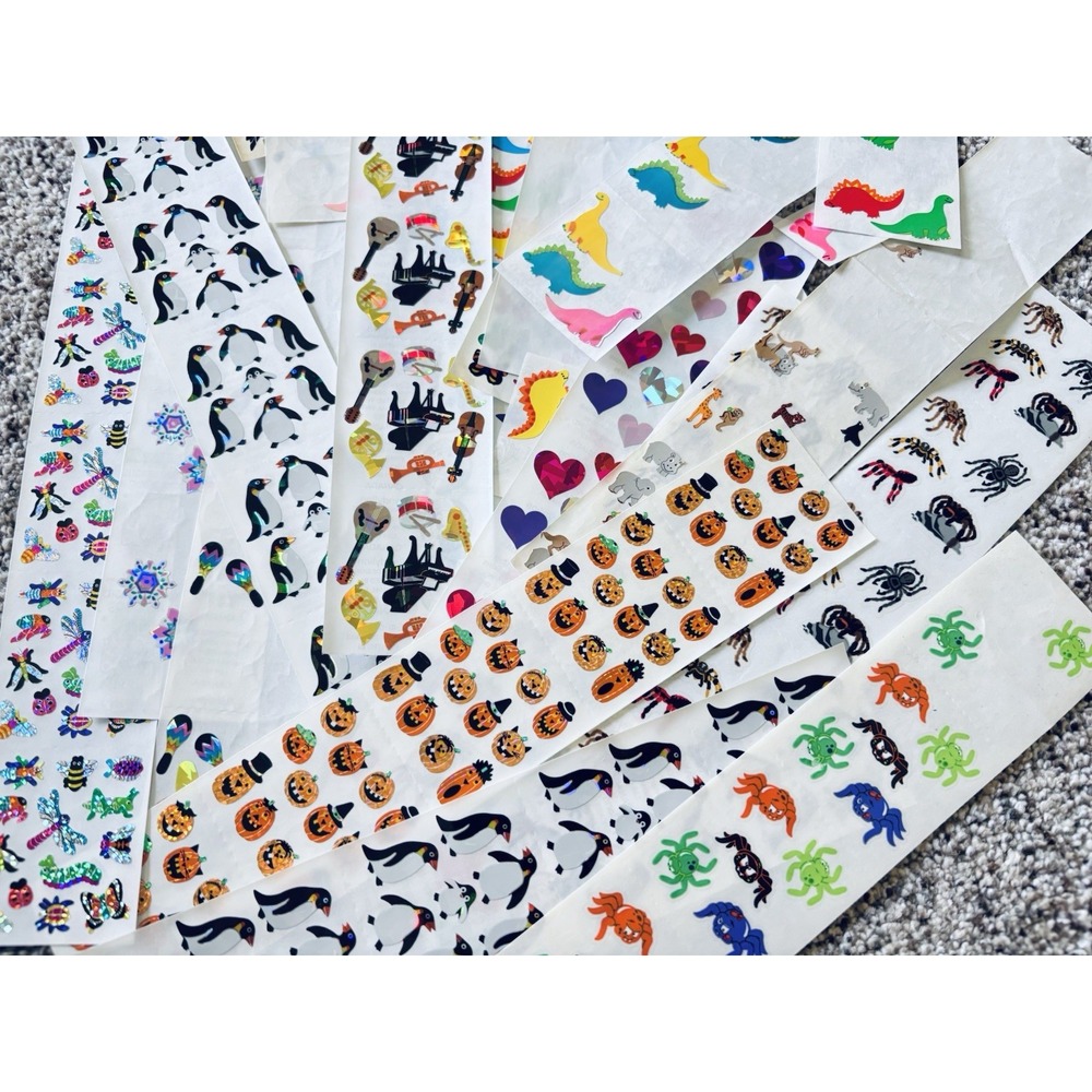 Huge Lot Vintage Sandylion Stickers! Sticker Foil Halloween Dino Mickey Mouse
